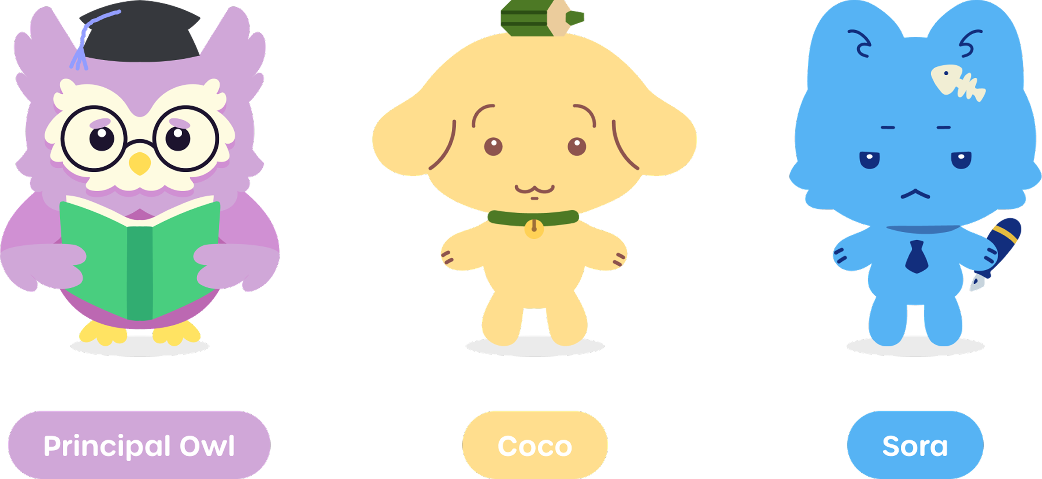 final character designs